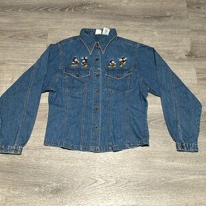Vintage Disney Store Mickey Fitted Denim Shirt